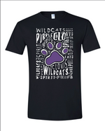 CLOVIS WILDCATS PAW TSHIRT