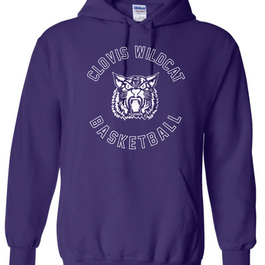 Clovis Wildcat Basketball Hoodie