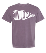 Clovis Wildcat Football Flag Comfort Color T-Shirt