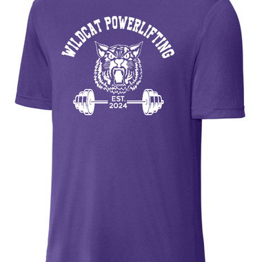 Clovis Wildcat Powerlifting Athletic TShirt