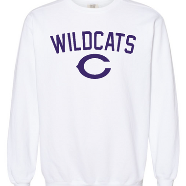 Clovis Wildcat  C Baseball  Crewneck