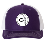 Clovis Wildcat Baseball Purple Trucker Hat