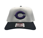 Clovis Wildcat Baseball C White and Black Otto Cap