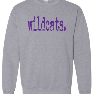 Clovis Wildcat Baseball  Wildcats Crewneck